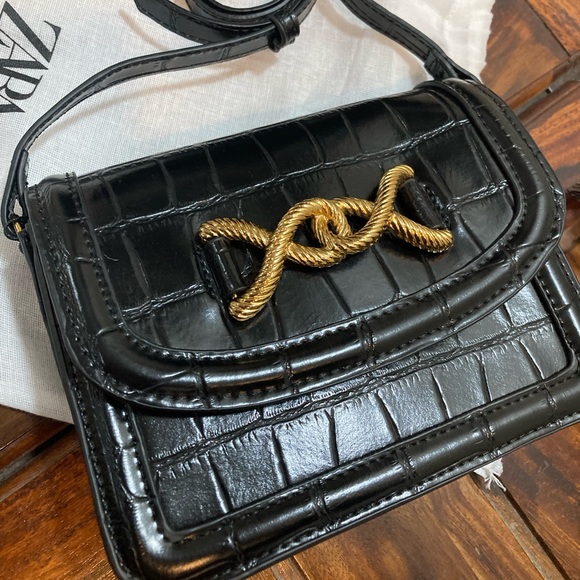 ZARA Black Crossbody Bag - Picture 4 of 6